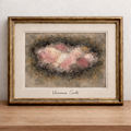 Abstract beauty in a golden frame