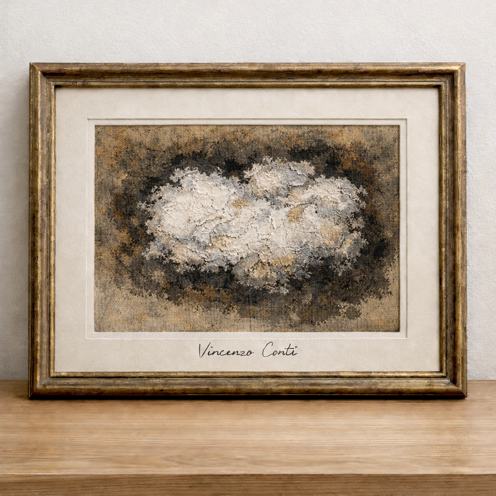Abstract textured painting by Vincenzo Conti