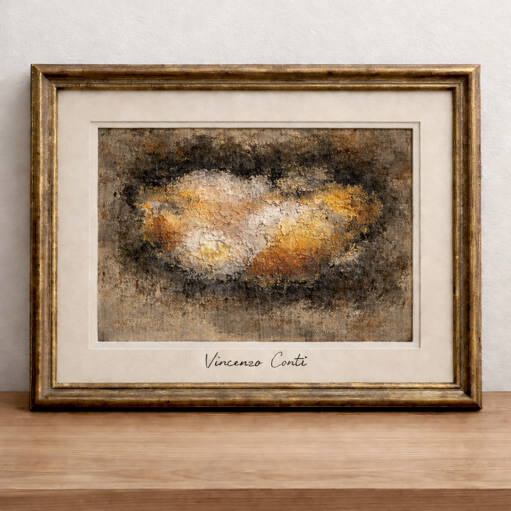Framed abstract art by Vincenzo Conti
